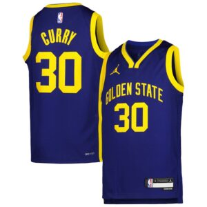 Stephen Curry Golden State Warriors Youth Swingman Jersey - Statement Edition - Blue