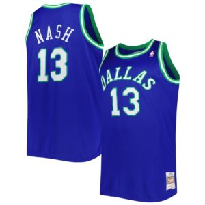 Steve Nash Dallas Mavericks Big & Tall Hardwood Classics 1998/99 Swingman Jersey - Blue