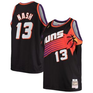 Steve Nash Phoenix Suns 1996/97 Big & Tall Hardwood Classics Swingman Jersey - Black