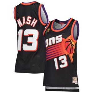 Steve Nash Phoenix Suns Women's Hardwood Classics Swingman Jersey - Black