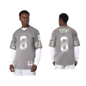 Steve Young San Francisco 49Ers Charcoal Throwback Metal Works Jersey