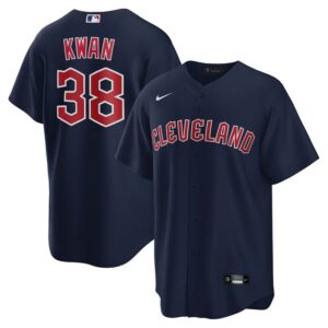 Steven Kwan Cleveland Guardians Alternate Replica Jersey - Navy