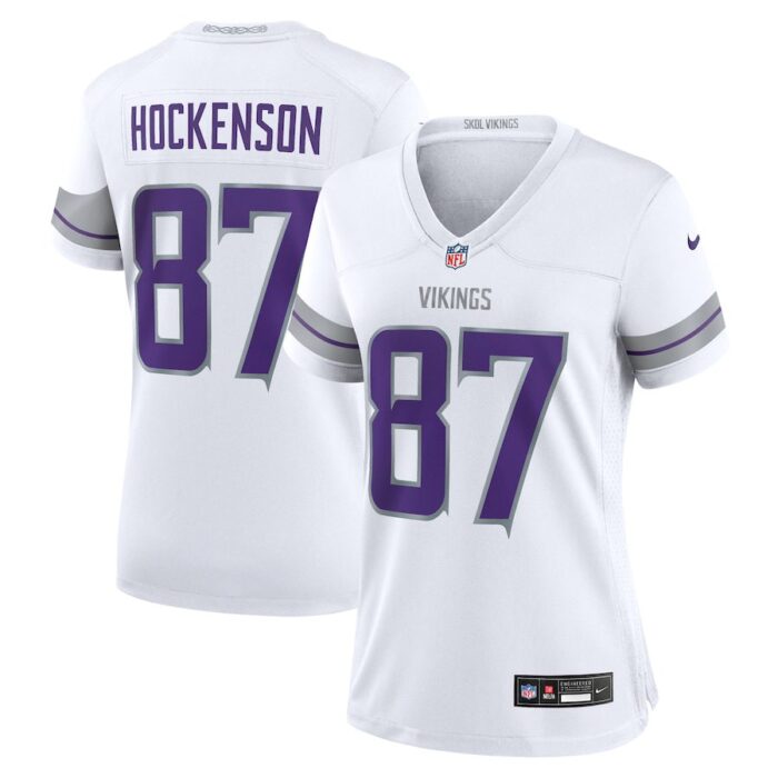 T.J. Hockenson Minnesota Vikings Women's Alternate Game Player Jersey - White