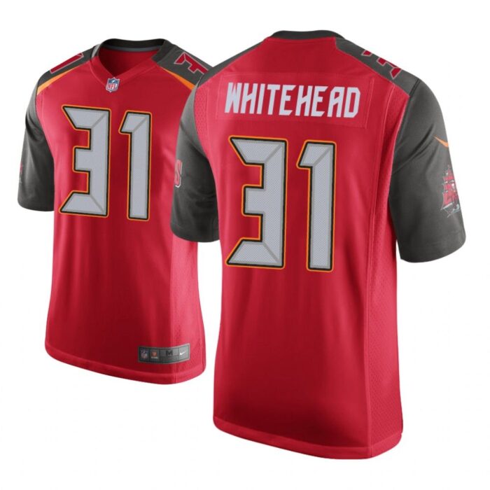 Tampa Bay Buccaneers #31 Red Men Jordan Whitehead Game Jersey