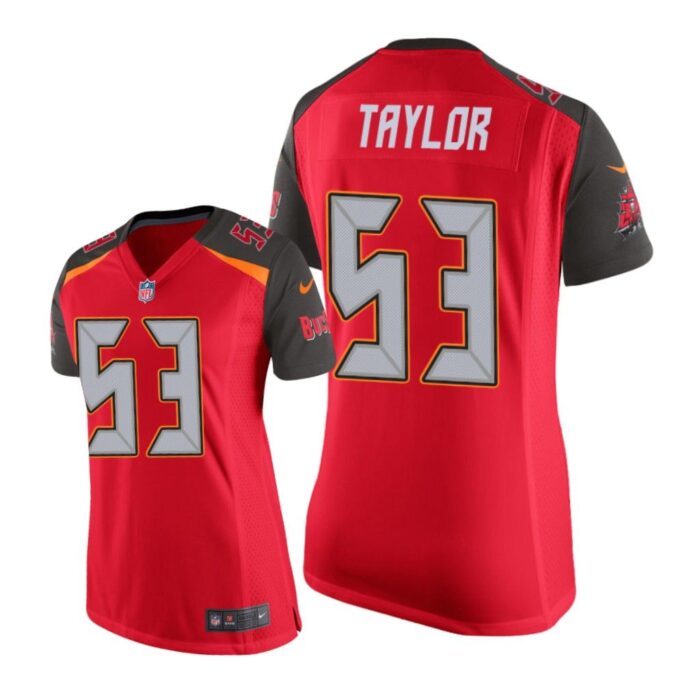 Tampa Bay Buccaneers #53 Red Adarius Taylor Game Jersey - Women