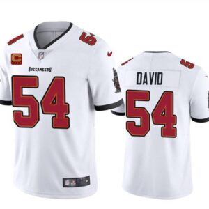 Tampa Bay Buccaneers #54 Lavonte David White 2024 With 4-Star C Patch Vapor Limited Football Stitched Jersey