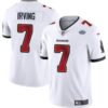 Tampa Bay Buccaneers #7 Bucky Irving White With Draft Patch Vapor Limited Football Stitched Jersey