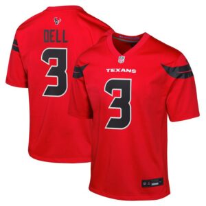 Tank Dell Houston Texans Youth Alternate Game Jersey - Red