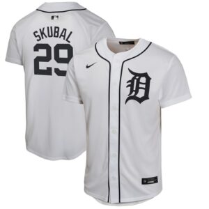 Tarik Skubal Detroit Tigers Youth Home Game Player Jersey - White