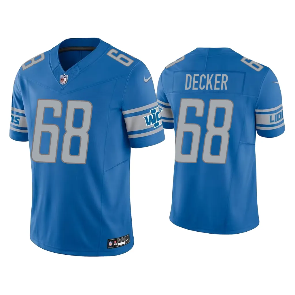 Taylor Decker Detroit Lions Blue Vapor F.U.S.E. Limited Jersey