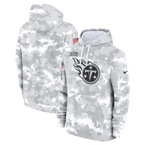 Tennessee Titans 2024 Salute to Service Club Fleece Pullover Hoodie - Arctic Camo