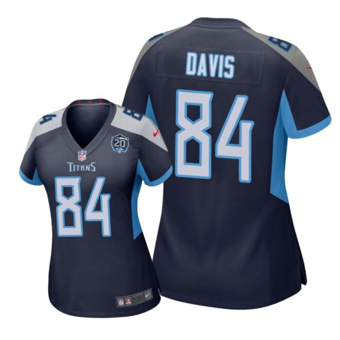 Tennessee Titans #84 Navy Corey Davis 20th Anniversary Jersey - Women