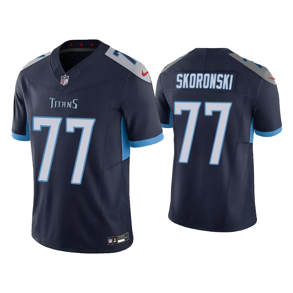 Tennessee Titans Peter Skoronski Vapor F.U.S.E. Limited Navy Jersey