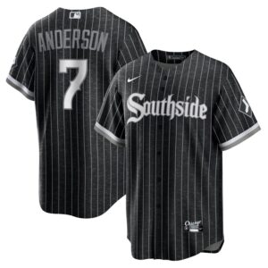 Tim Anderson Chicago White Sox City Connect Replica Player Jersey - Black