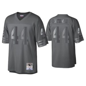 Tom Rathman San Francisco 49Ers Charcoal 1990 Throwback Metal Legacy Jersey