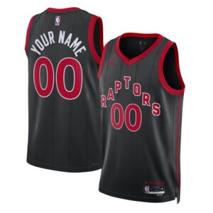 Toronto Raptors Unisex 2022/23 Swingman Custom Jersey - Statement Edition - Black