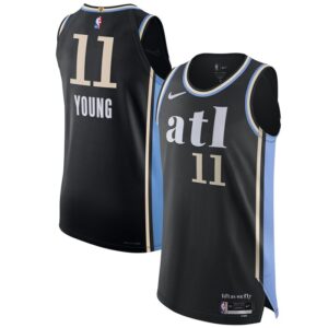 Trae Young Atlanta Hawks Jersey - City Edition - Black