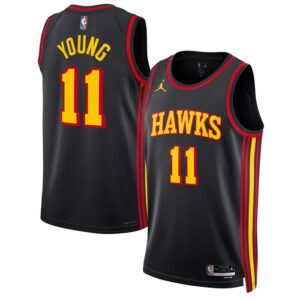 Trae Young Atlanta Hawks Unisex Swingman Jersey - Statement Edition - Black