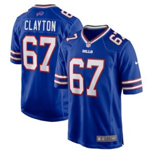 Travis Clayton Buffalo Bills Game Jersey - Royal