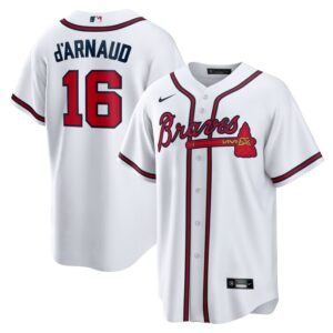 Travis d'Arnaud Atlanta Braves Home Replica Player Jersey - White