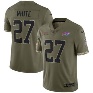 Tre'Davious White Buffalo Bills 2022 Salute To Service Limited Jersey - Olive