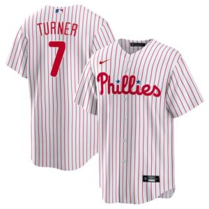 Trea Turner Philadelphia Phillies Home Replica Player Jersey - White