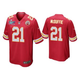 Trent Mcduffie Kansas City Chiefs Super Bowl LVII Red Game Jersey