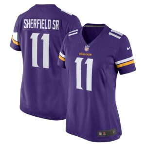 Trent Sherfield Sr. Minnesota Vikings Women's Game Jersey - Purple