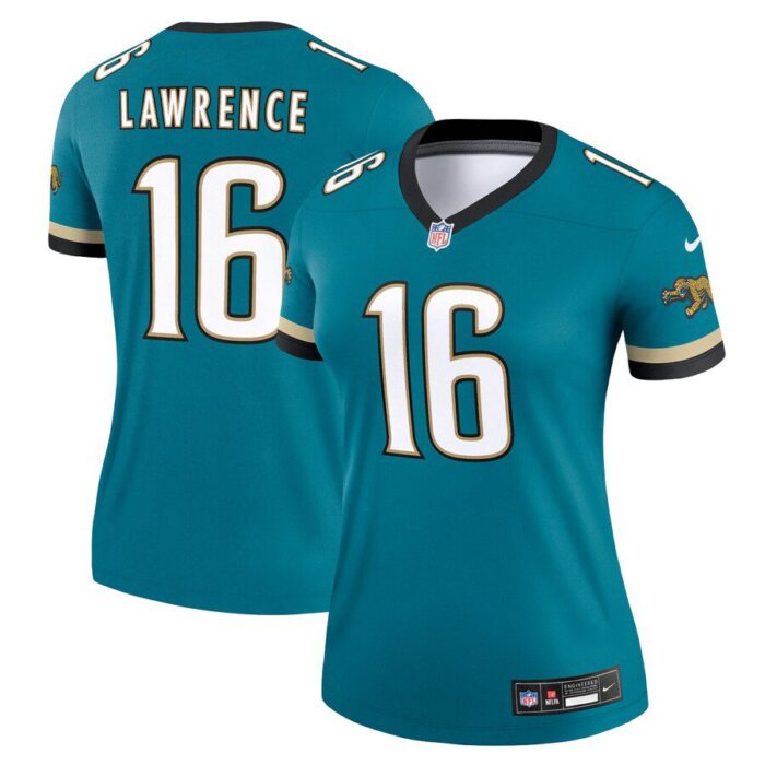 Trevor Lawrence Jacksonville Jaguars Women's Prowler Throwback Legend Jersey - Teal