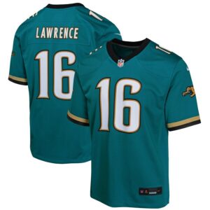 Trevor Lawrence Jacksonville Jaguars Youth Prowler Throwback Player Game Jersey - Teal