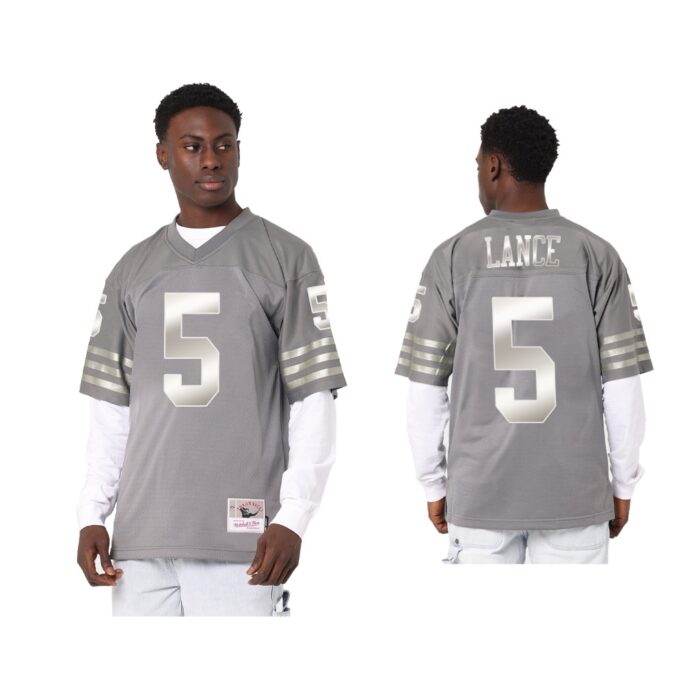 Trey Lance San Francisco 49Ers Charcoal Throwback Metal Works Jersey