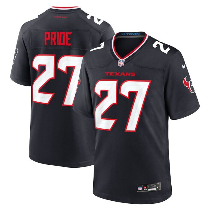 Troy Pride Houston Texans Team Game Jersey - Navy