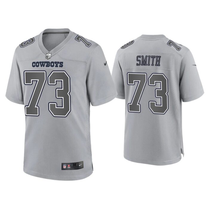 Tyler Smith Dallas Cowboys Gray Atmosphere Fashion Game Jersey