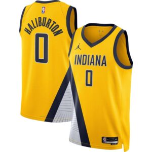 Tyrese Haliburton Indiana Pacers Unisex Swingman Jersey - Statement Edition - Gold