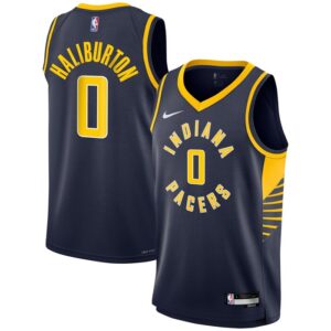 Tyrese Haliburton Indiana Pacers Youth Swingman Jersey - Icon Edition - Navy