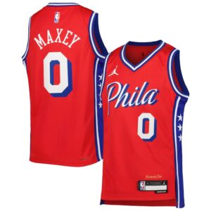 Tyrese Maxey Philadelphia 76ers Youth Swingman Jersey - Statement Edition - Red