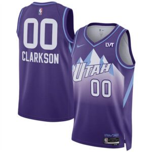 Utah Jazz #00 Jordan Clarkson Purple 2024/25 City Edition Stitched Basketball Jersey