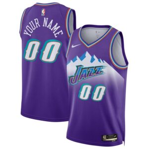 Utah Jazz Unisex 2022/23 Custom Swingman Jersey - Classic Edition - Purple