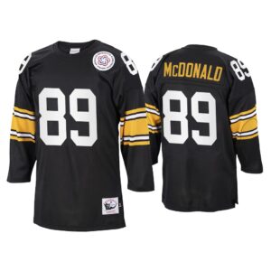 Vance Mcdonald Pittsburgh Steelers Black 1975 Throwback Jersey