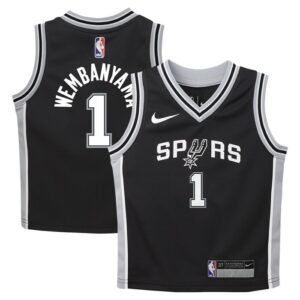 Victor Wembanyama San Antonio Spurs Preschool Swingman Player Jersey - Icon Edition - Black