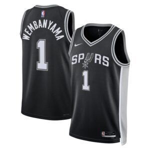 Victor Wembanyama San Antonio Spurs Unisex 2023 NBA Draft First Round Pick Swingman Jersey - Icon Edition - Black