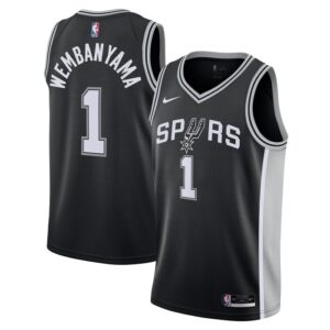 Victor Wembanyama San Antonio Spurs Youth Swingman Jersey - Icon Edition - Black