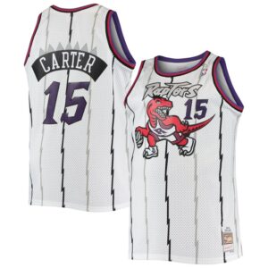 Vince Carter Toronto Raptors 1998/99 Big & Tall Hardwood Classics Swingman Jersey - White