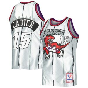 Vince Carter Toronto Raptors 1998/99 Hardwood Classics 75th Anniversary Swingman Jersey - Platinum