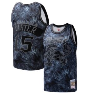 Vince Carter Toronto Raptors Hardwood Classics 1998/99 Tie-Dye Swingman Jersey - Black