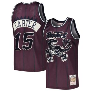 Vince Carter Toronto Raptors Hardwood Classics Off-Court Swingman Jersey - Purple