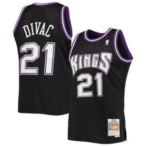 Vlade Divac Sacramento Kings 2000/01 Hardwood Classics Swingman Jersey - Black