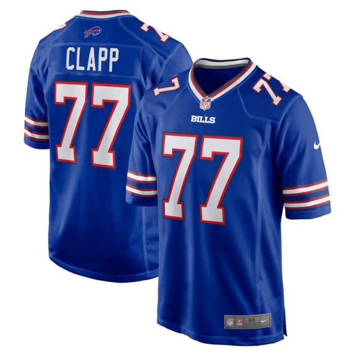 Will Clapp Buffalo Bills Game Jersey - Royal