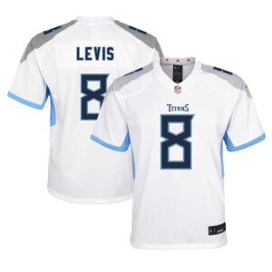 Will Levis Tennessee Titans Youth Player Game Jersey - White