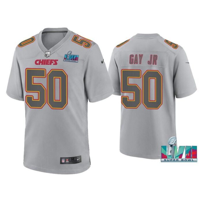 Willie Gay Jr. Kansas City Chiefs Super Bowl LVII Gray Atmosphere Jersey